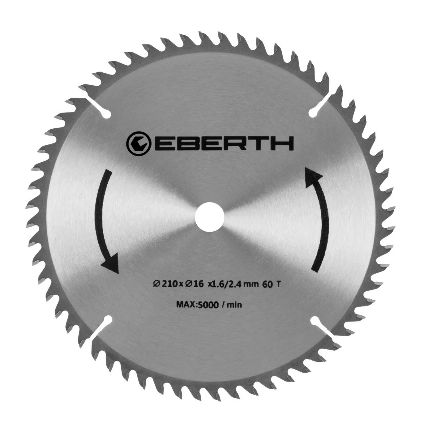 EBERTH Kreissägeblatt 210mm Durchmesser 30mm Bohrung 2,4mm Schnittbreite günstig online kaufen