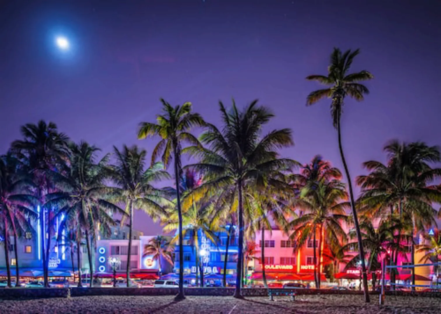 Papermoon Fototapete »South Beach Miami« günstig online kaufen