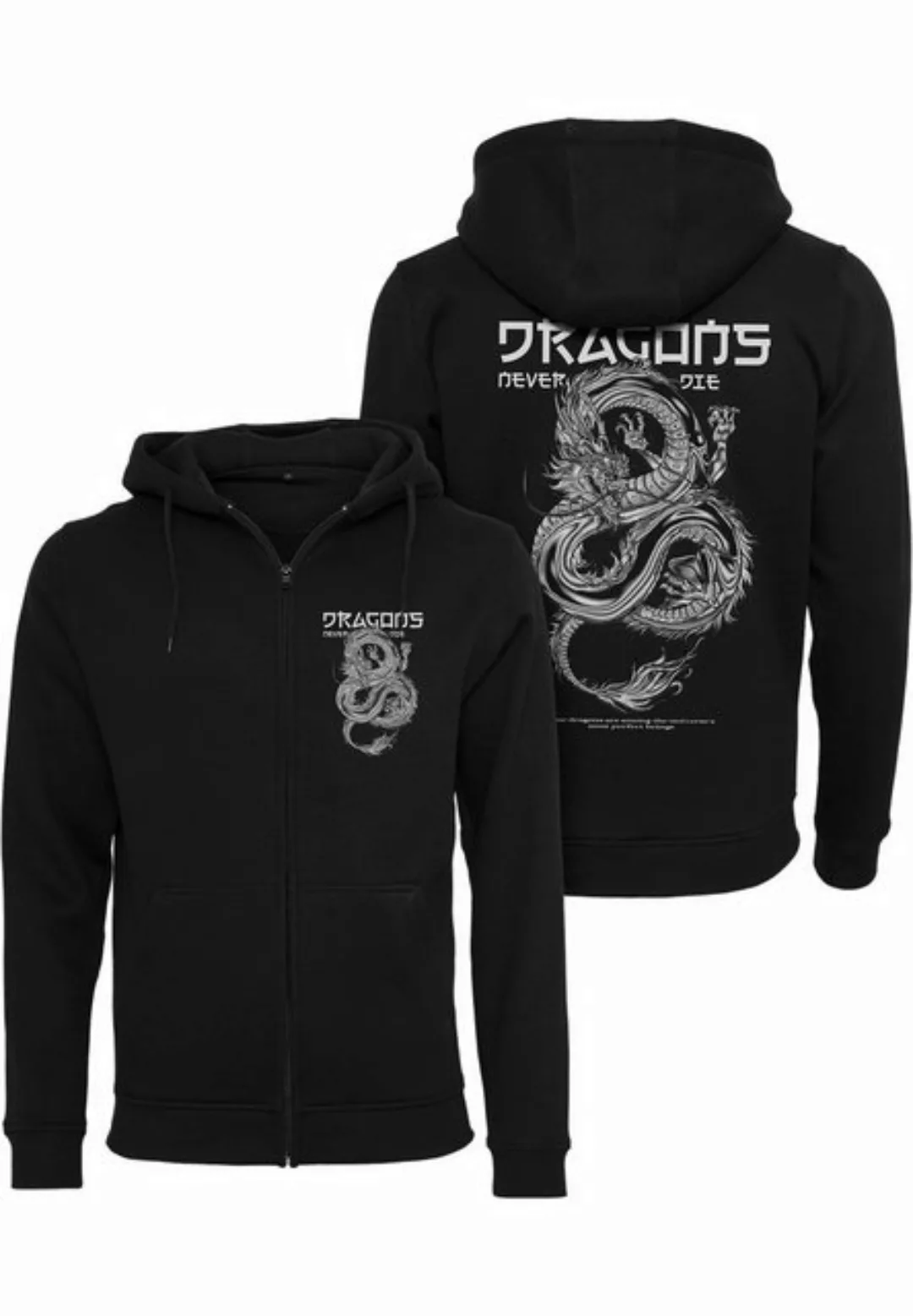 MisterTee Sweatjacke MisterTee Herren Dragons Never Die Heavy Zip Hoody günstig online kaufen