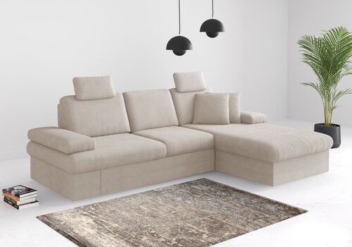 sit&more Ecksofa »Moreno«, mit Armteilverstellung,wahlweise mit Bettfunktio günstig online kaufen