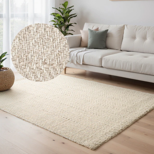 ELLE DECORATION Wollteppich »Majoli, auch als Läufer«, rechteckig, 10 mm Hö günstig online kaufen