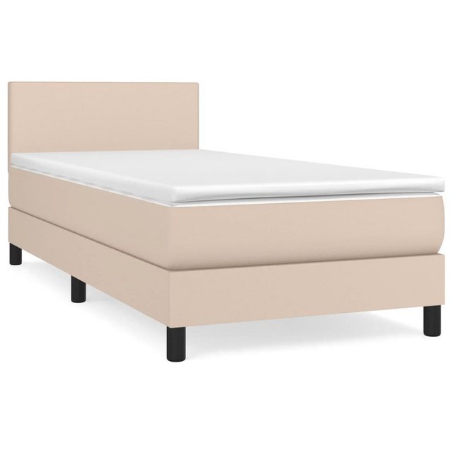 vidaXL Boxspringbett Bett Boxspringbett mit Matratze Kunstleder (100x 200 c günstig online kaufen