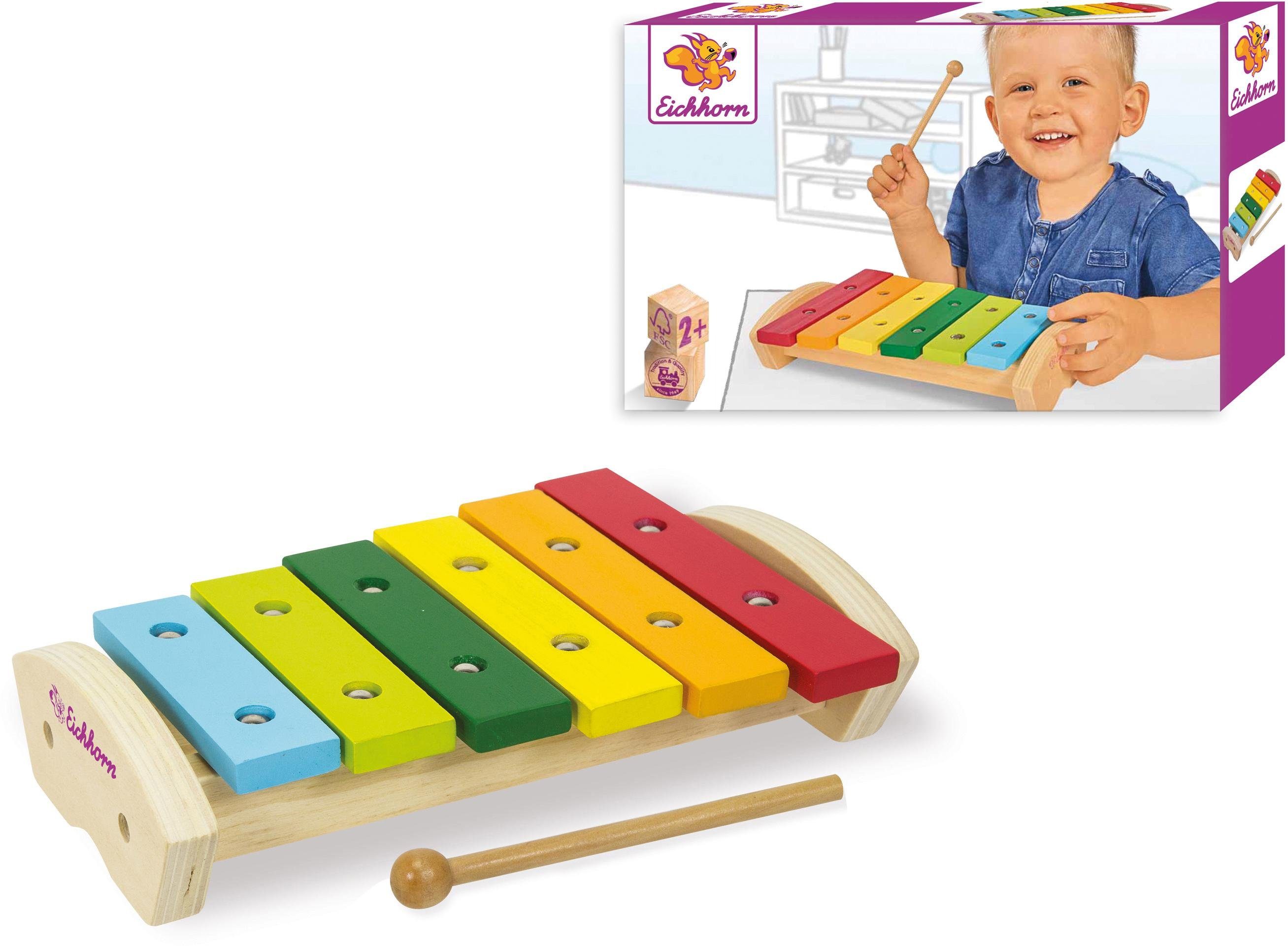 Eichhorn Spielzeug-Musikinstrument Xylophon, aus Holz, FSC®- günstig online kaufen
