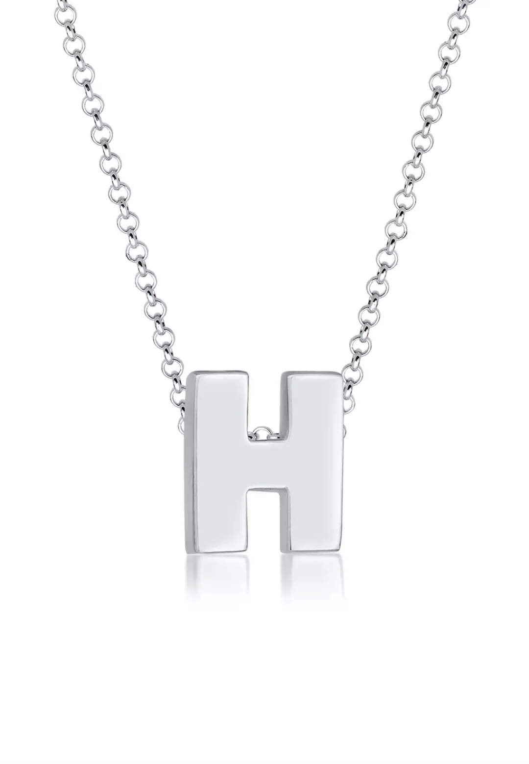 Elli Kette mit Anhänger "Buchstabe H Initialen Trend Minimal 925 Silber" günstig online kaufen