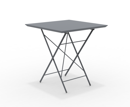 STEP - robuster Outdoortisch klappbar 70x70 cm dunkelgrau günstig online kaufen