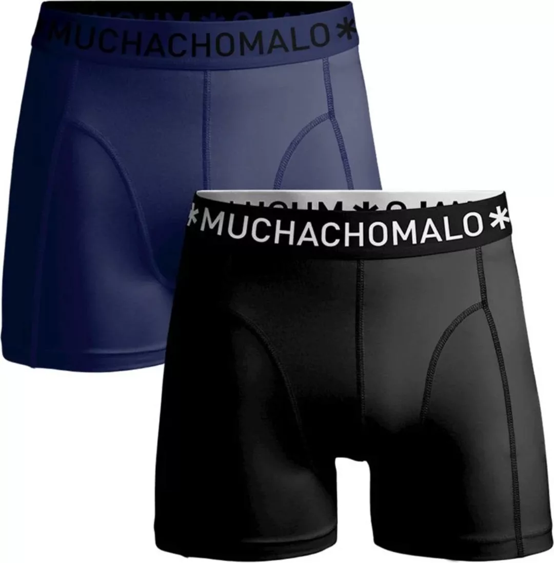 Muchachomalo Boxershorts Microfiber 2er-Pack Schwarz Navy - Größe L günstig online kaufen