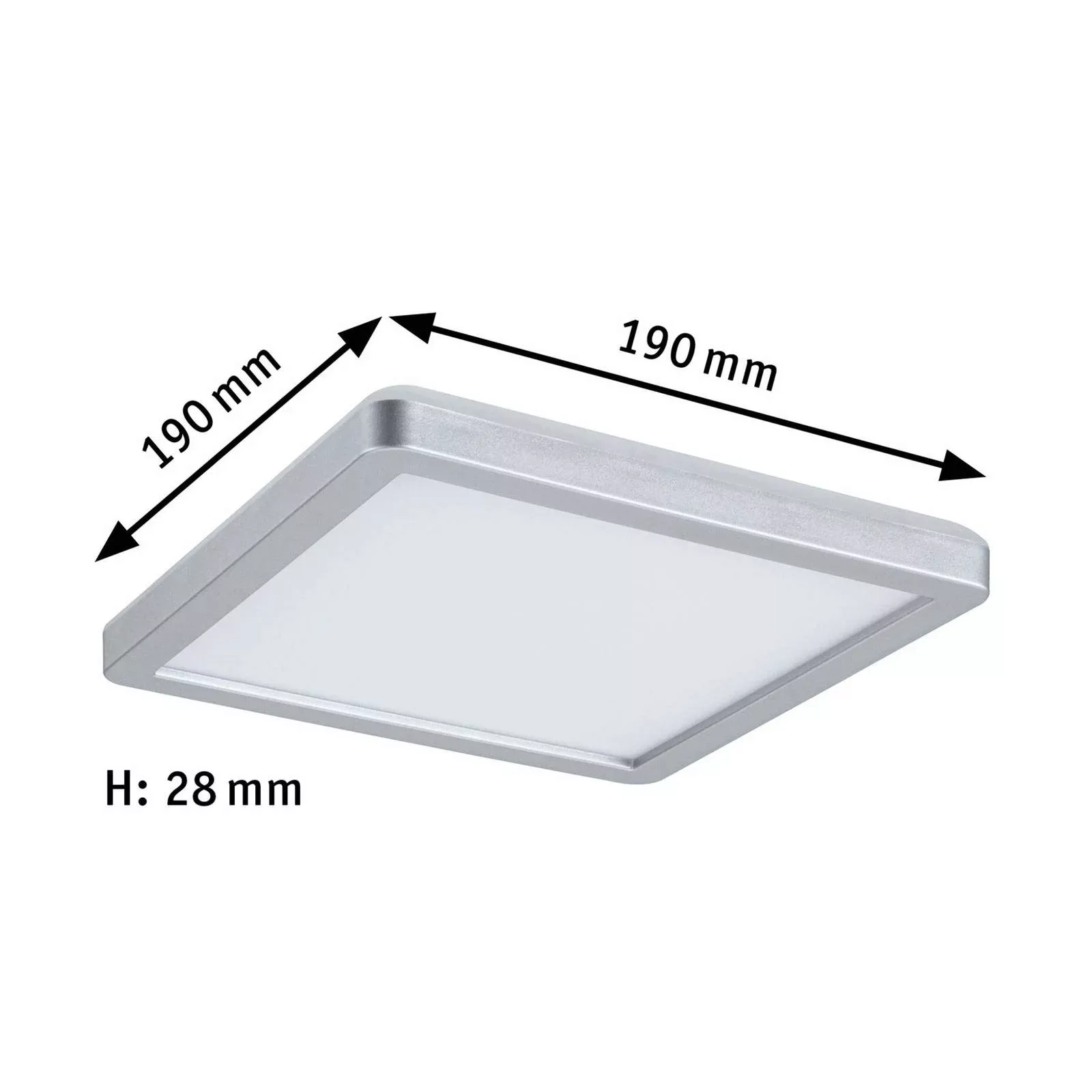 Paulmann Atria Shine Panel on/off black 840 Ø19cm günstig online kaufen