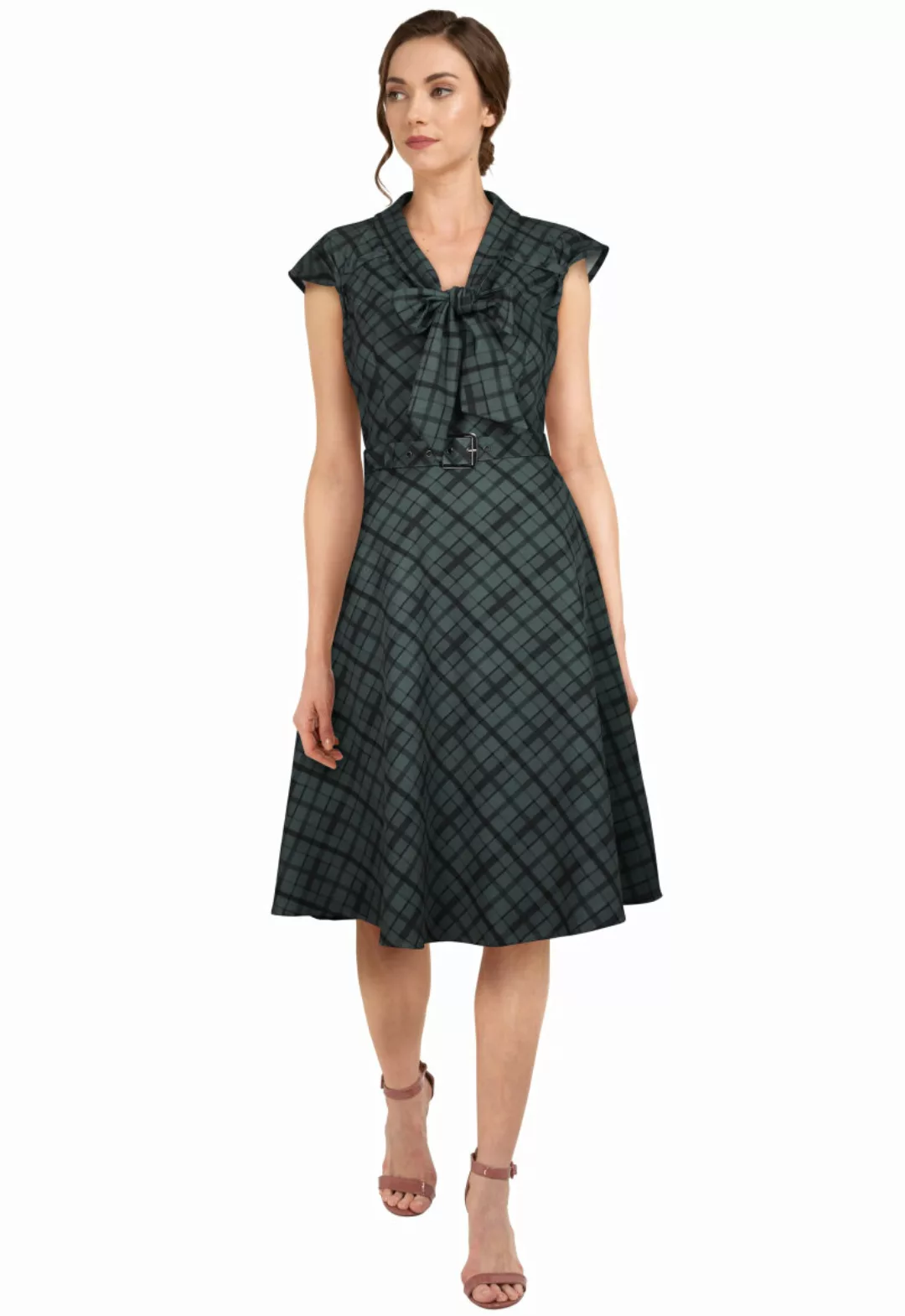 Retro 1940s Dress Grey günstig online kaufen