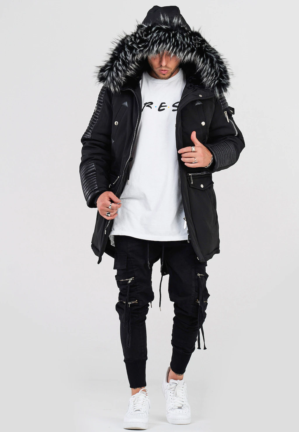 behype Parka "FADE-2", mit wärmender Kapuze günstig online kaufen