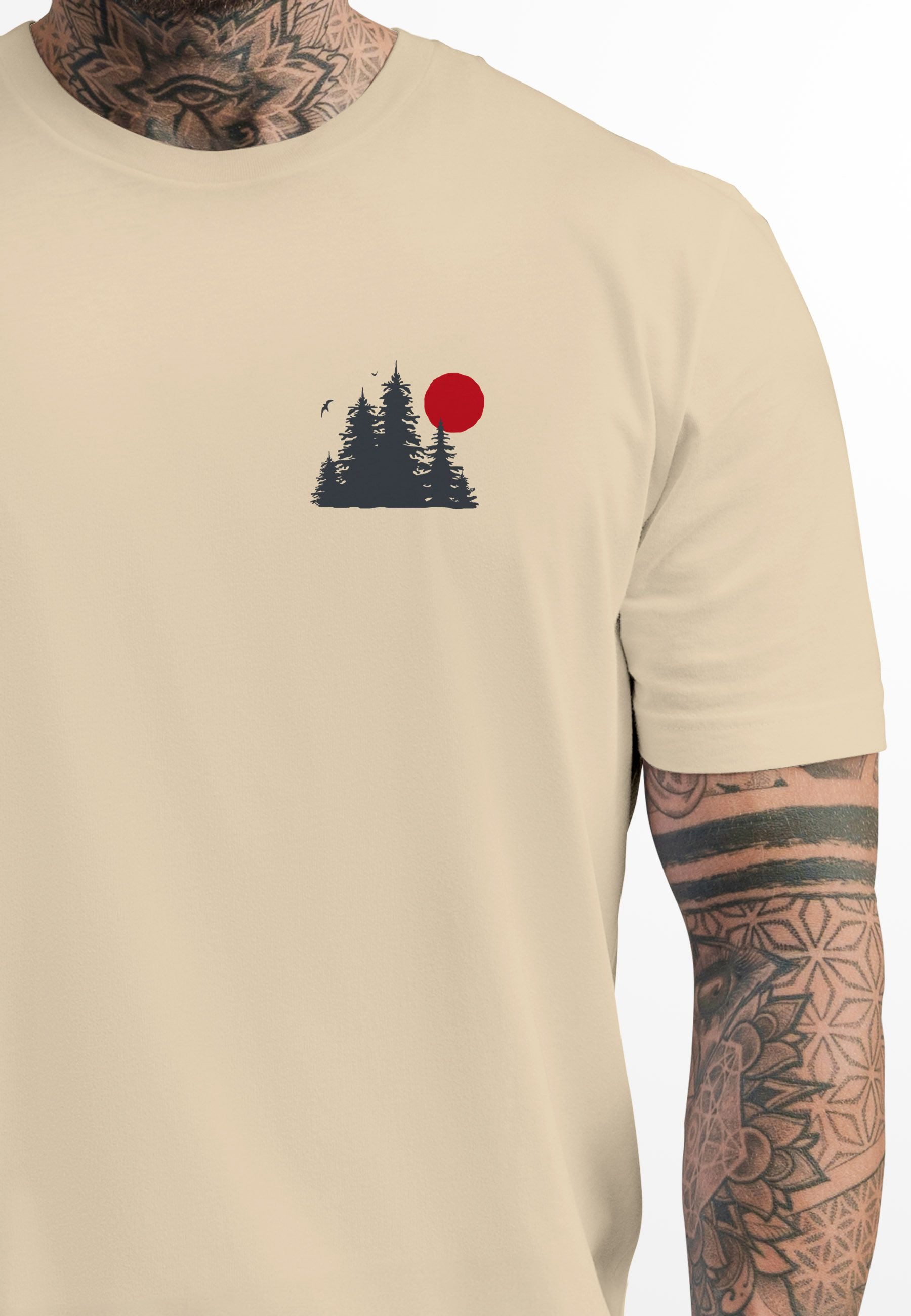 Neverless Print-Shirt Herren T-Shirt Logo Print günstig online kaufen