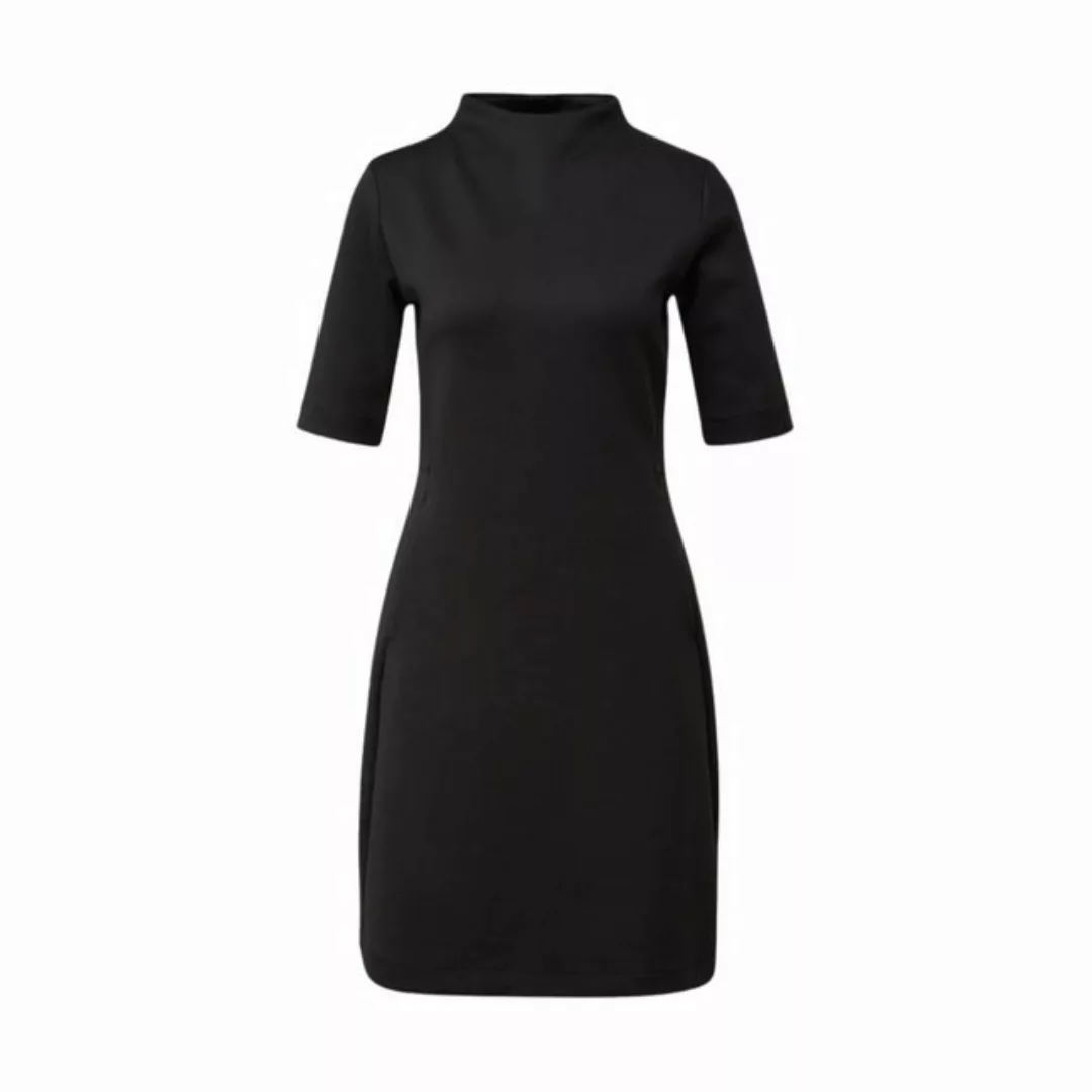 s.Oliver BLACK LABEL Midikleid - Midikleid einfarbig - Kleid mit Stehkragen günstig online kaufen