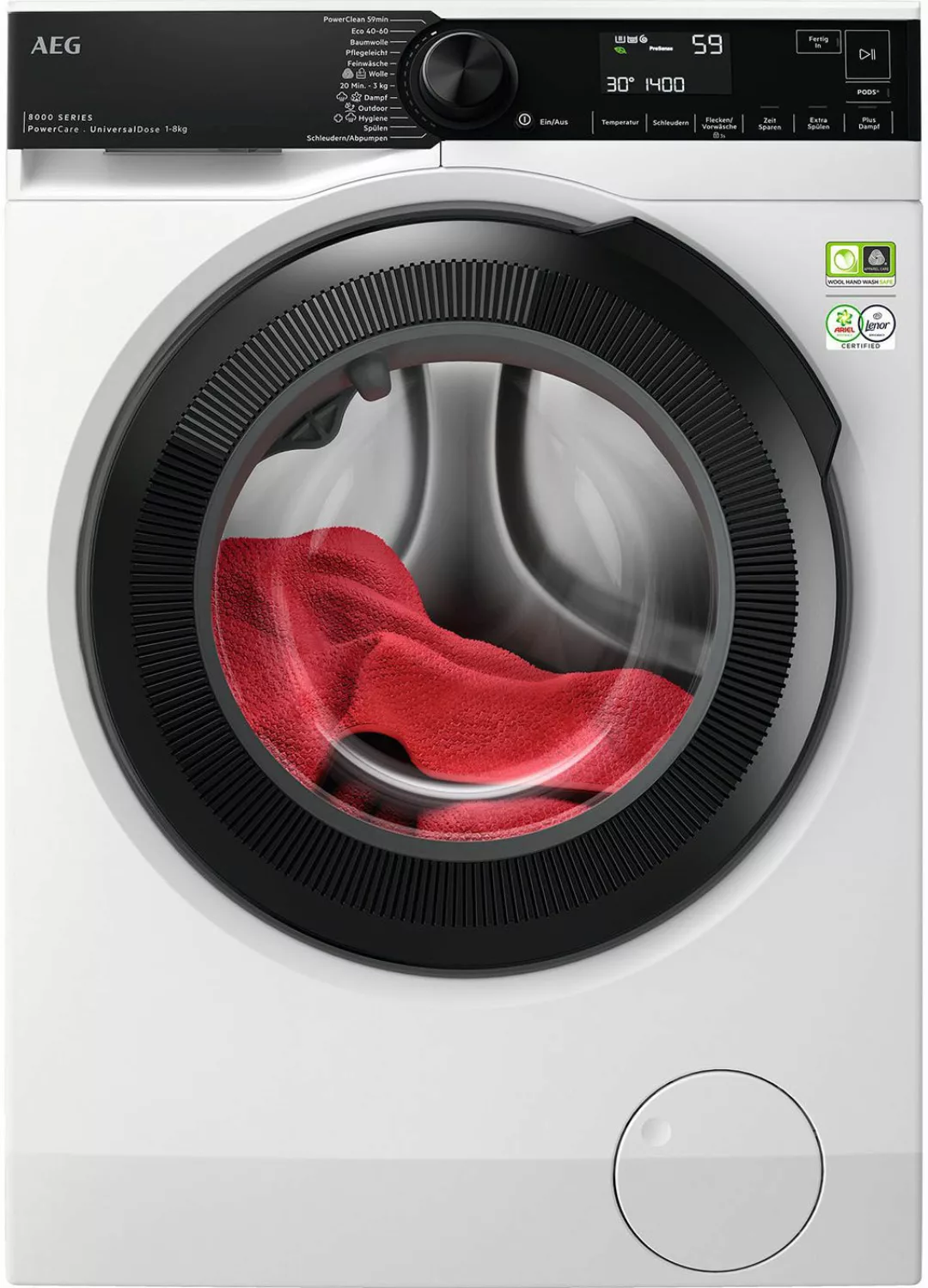 AEG Waschmaschine »LR8EG75480«, 8000, LR8EG75480, 8 kg, 1400 U/min günstig online kaufen