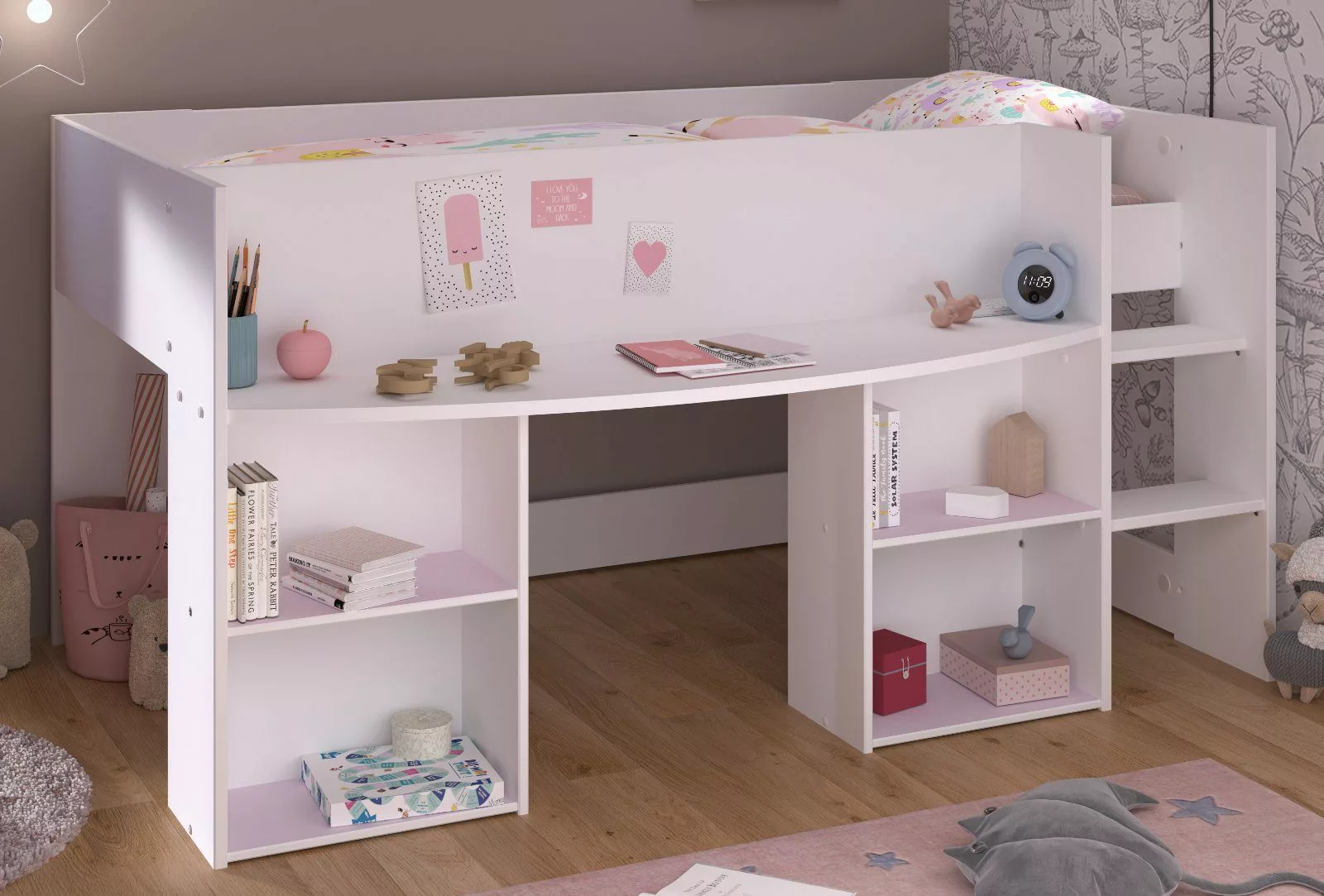 Parisot Hochbett Pirouette (in weiß, Liegefläche günstig online kaufen
