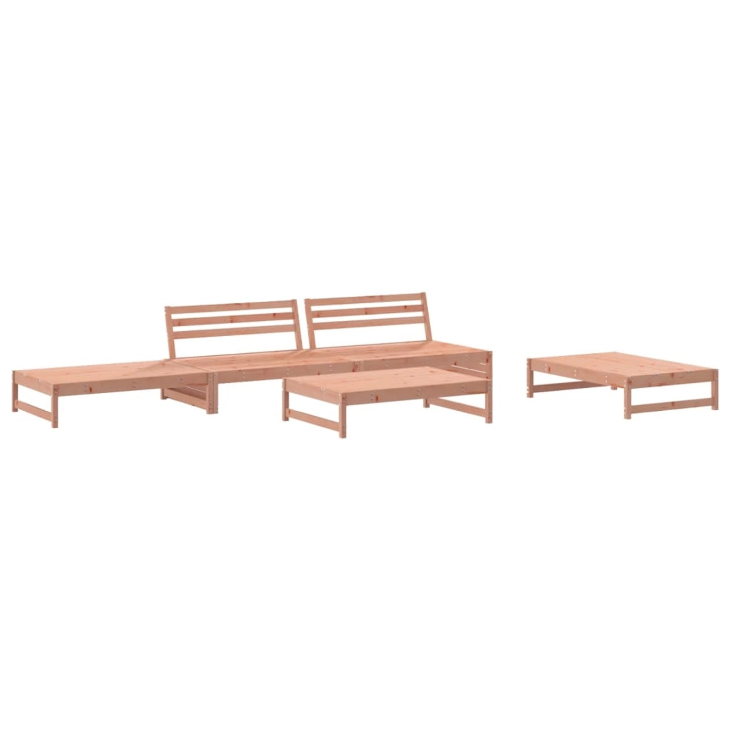 vidaXL 5-tlg Garten-Lounge-Set Massivholz Douglasie Modell 9 günstig online kaufen