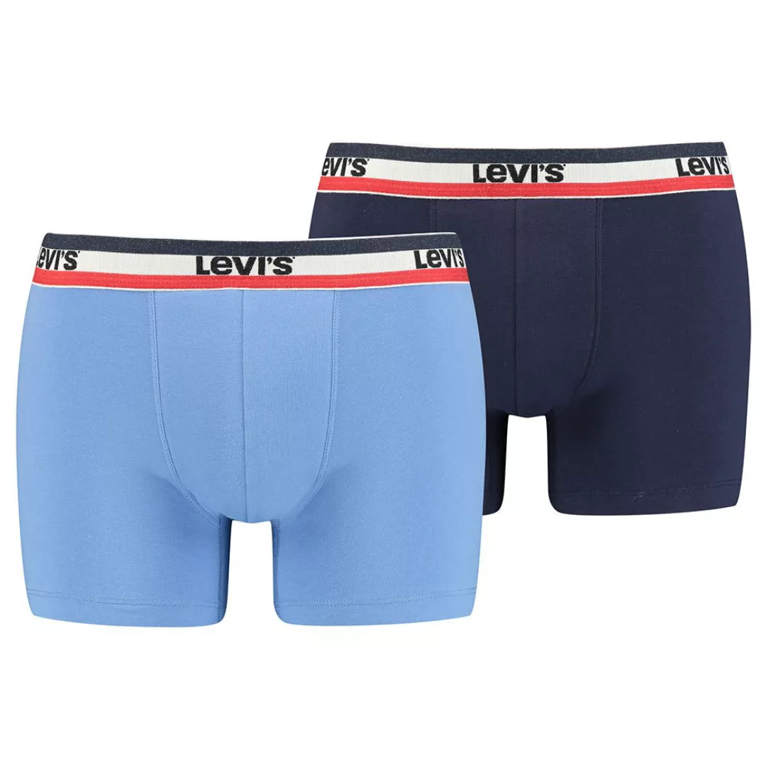 Levi´s ® Printed Plaid Slip-boxer 2 Paare L Blue Combo günstig online kaufen