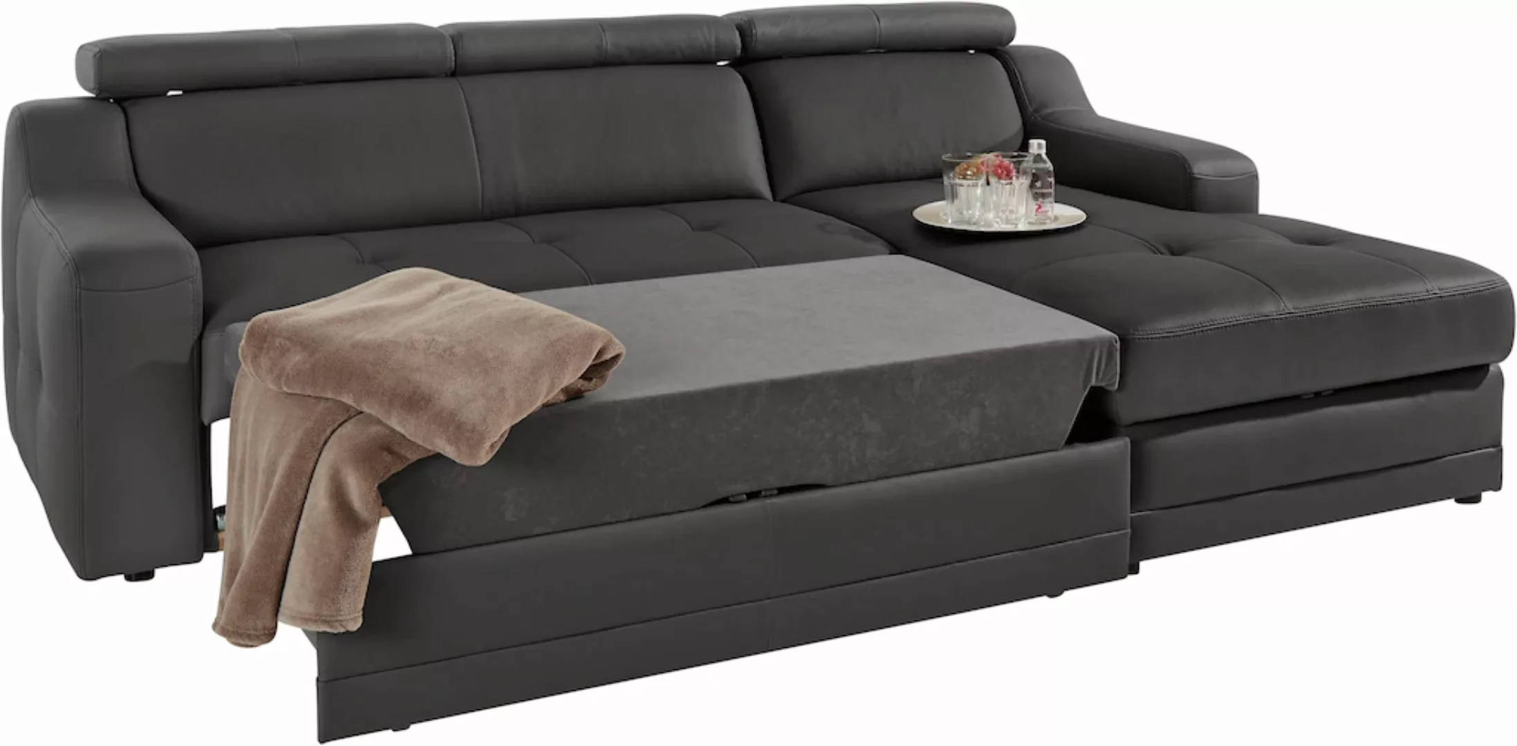 exxpo - sofa fashion Ecksofa "Lotos, bequem und funktionell, L-Form", mit K günstig online kaufen