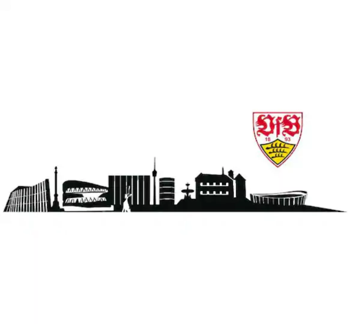 Wall-Art Wandtattoo »VfB Stuttgart Skyline mit Logo«, (1 St.), selbstkleben günstig online kaufen