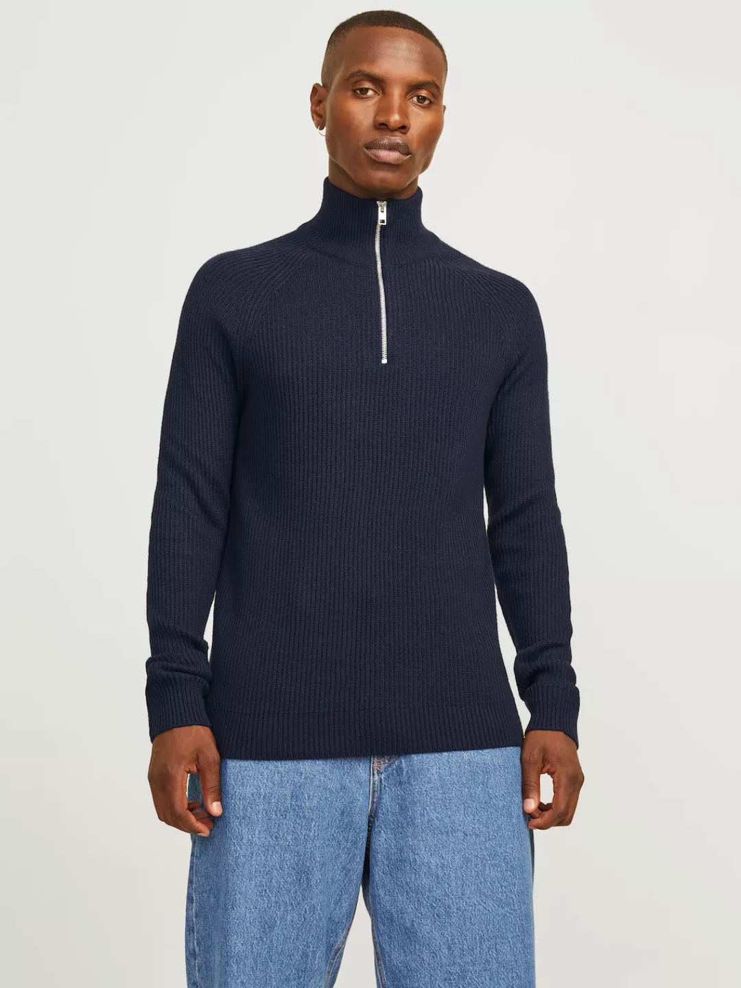 Jack & Jones Troyer "JJPANNEL KNIT HALF ZIP AW24" günstig online kaufen