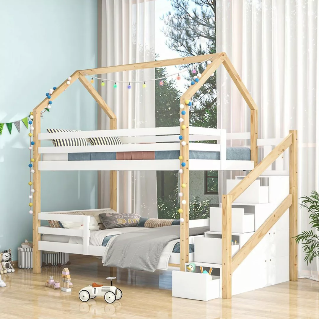 Fangqi Kinderbett Kiefernholz Haus Bett for Kids,Kinderbett in Hausform,Lei günstig online kaufen