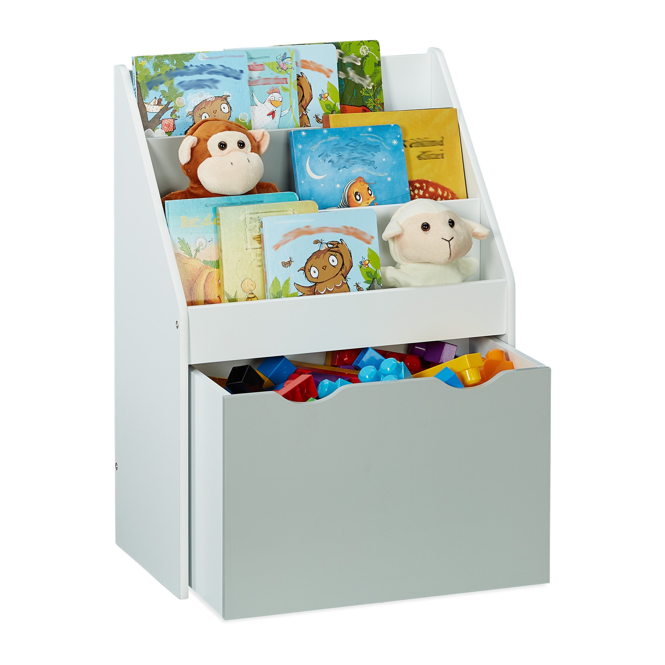 relaxdays Kinderregal mit Spielzeugkiste günstig online kaufen