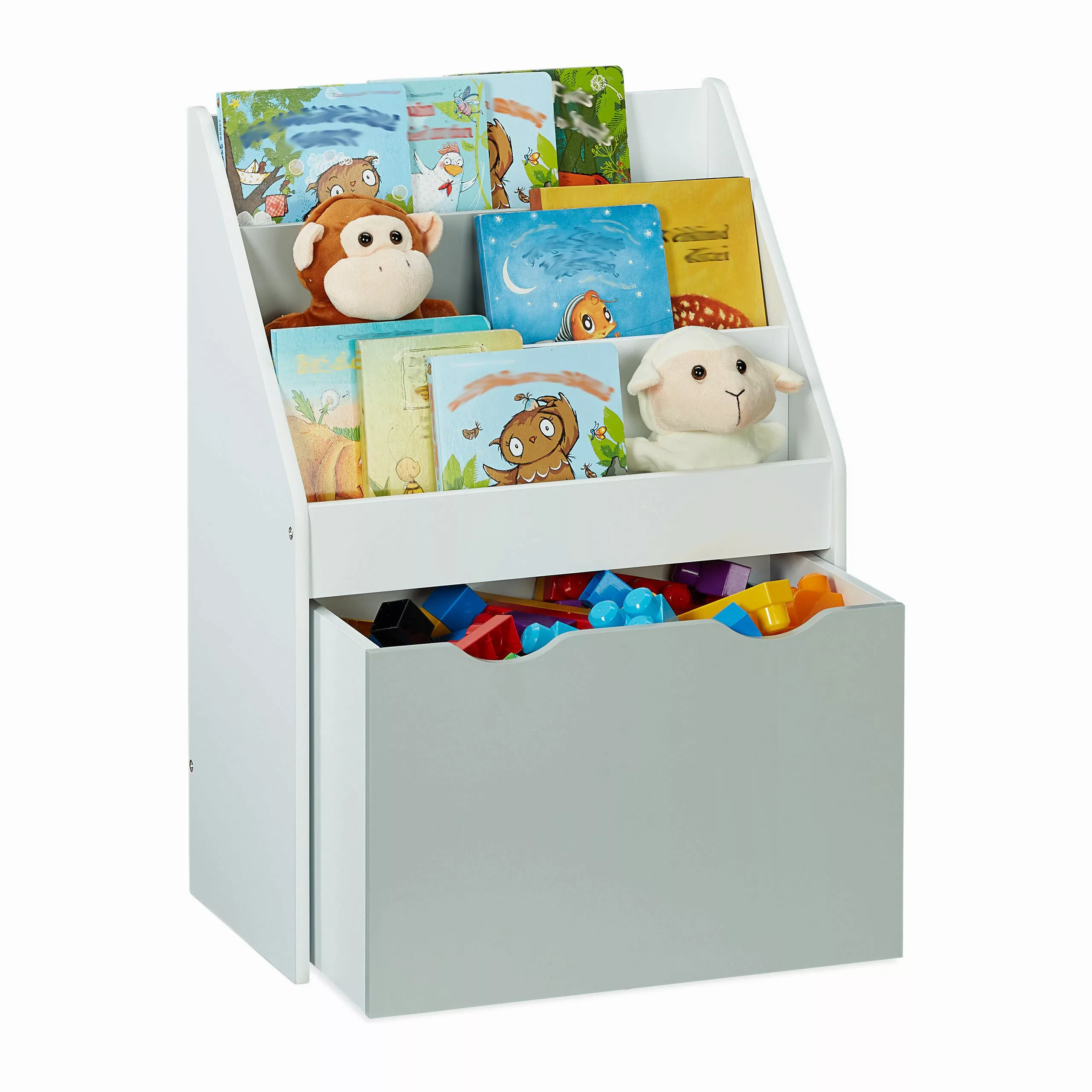 relaxdays Kinderregal mit Spielzeugkiste günstig online kaufen