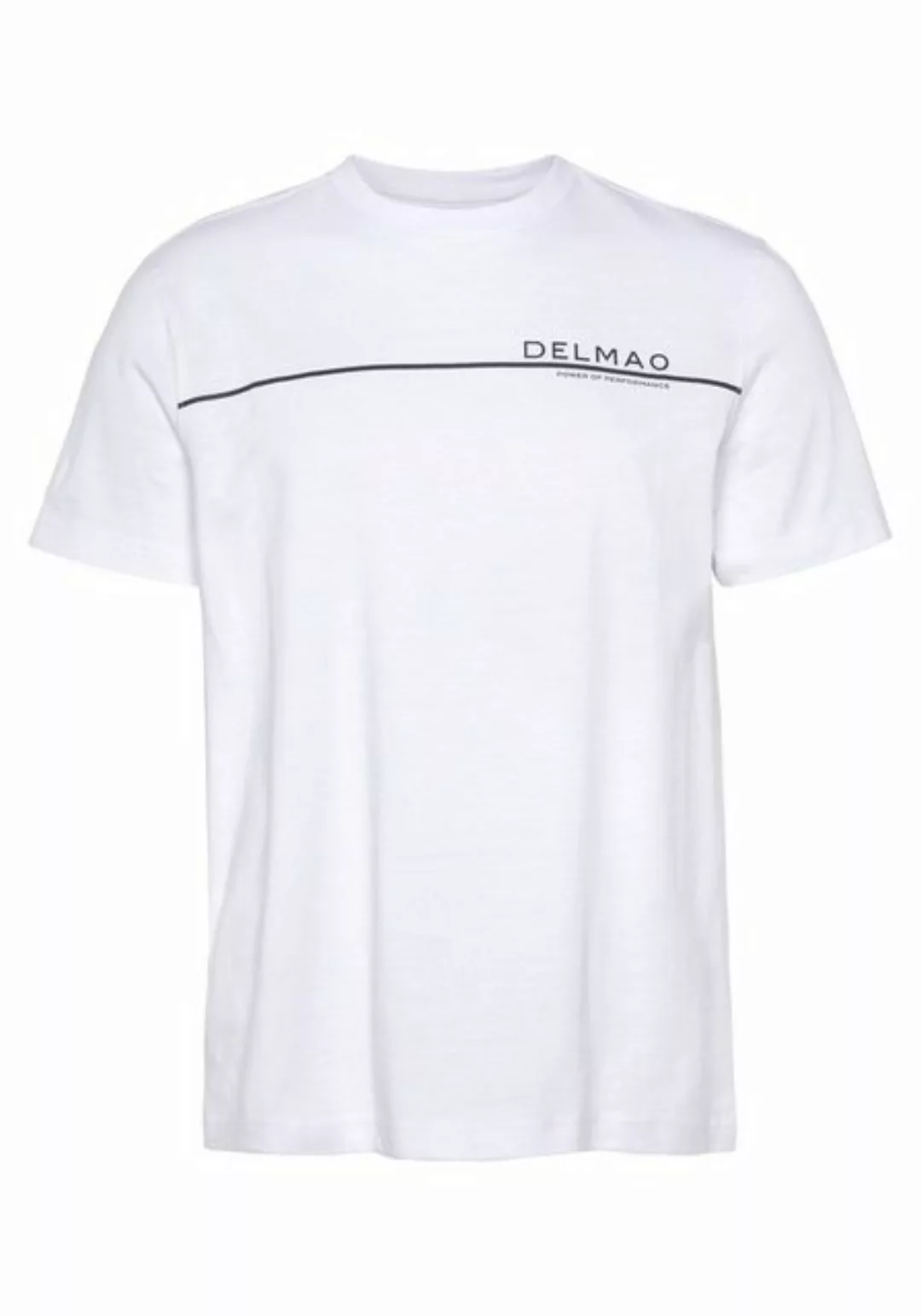 DELMAO T-Shirt Kurzarm, bedruckt, Rundhals, aus Baumwolle günstig online kaufen