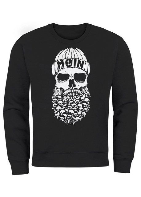 Neverless Sweatshirt Sweatshirt Herren Totenkopf Nordisch Moin Hamburg Dial günstig online kaufen