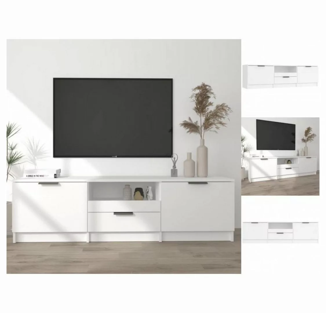 vidaXL TV-Schrank TV-Schrank Weiß 140x35x40 cm Spanplatte Lowboard günstig online kaufen