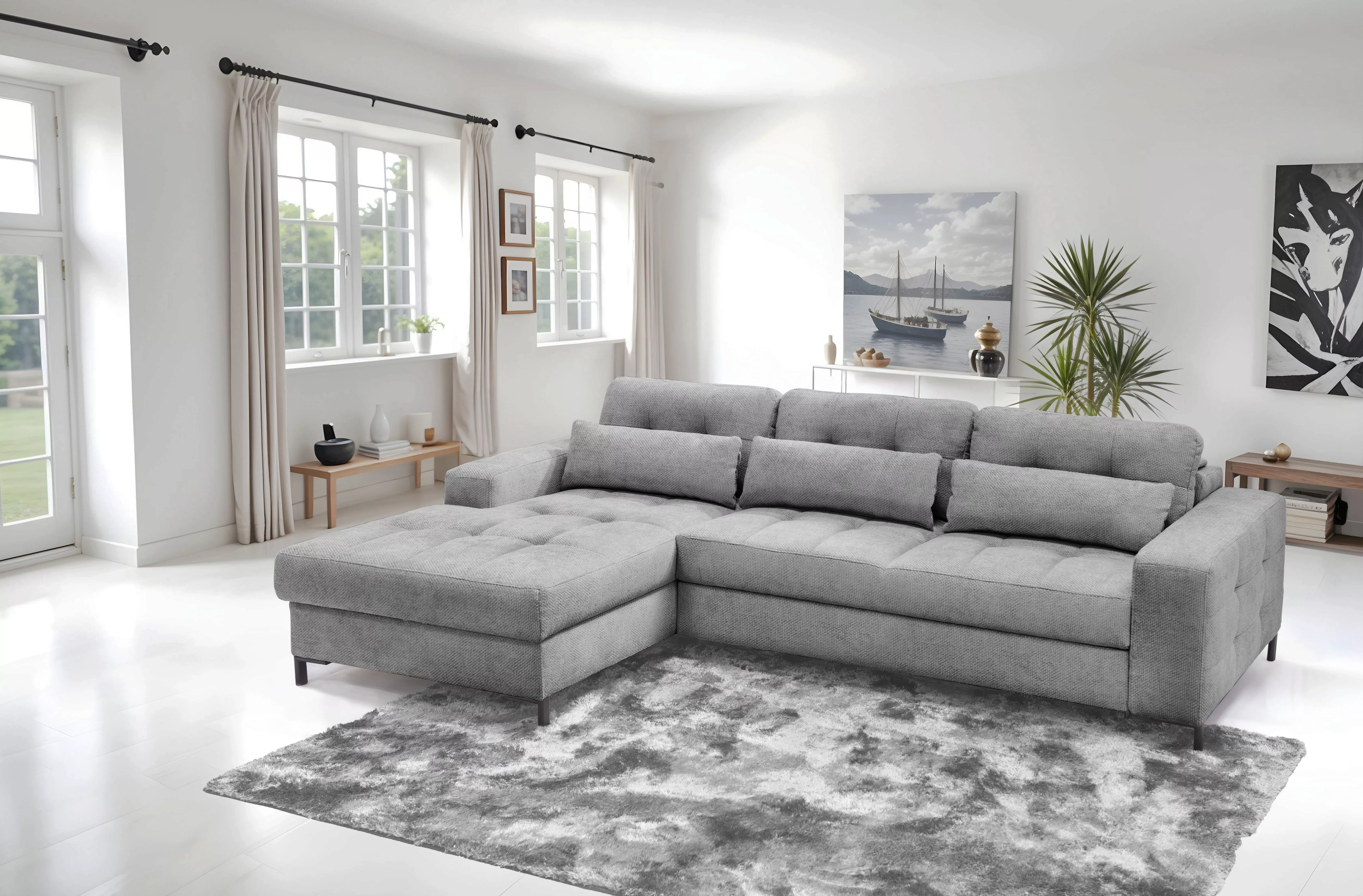 exxpo - sofa fashion Ecksofa "Bonito, mit Rücken- und Sitztiefenverstellung günstig online kaufen
