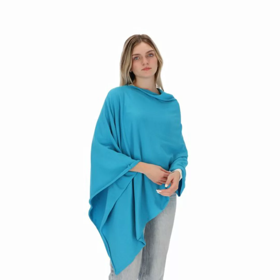 halsüberkopf Accessoires Strickponcho Strickponcho in tollen Unifarben! günstig online kaufen