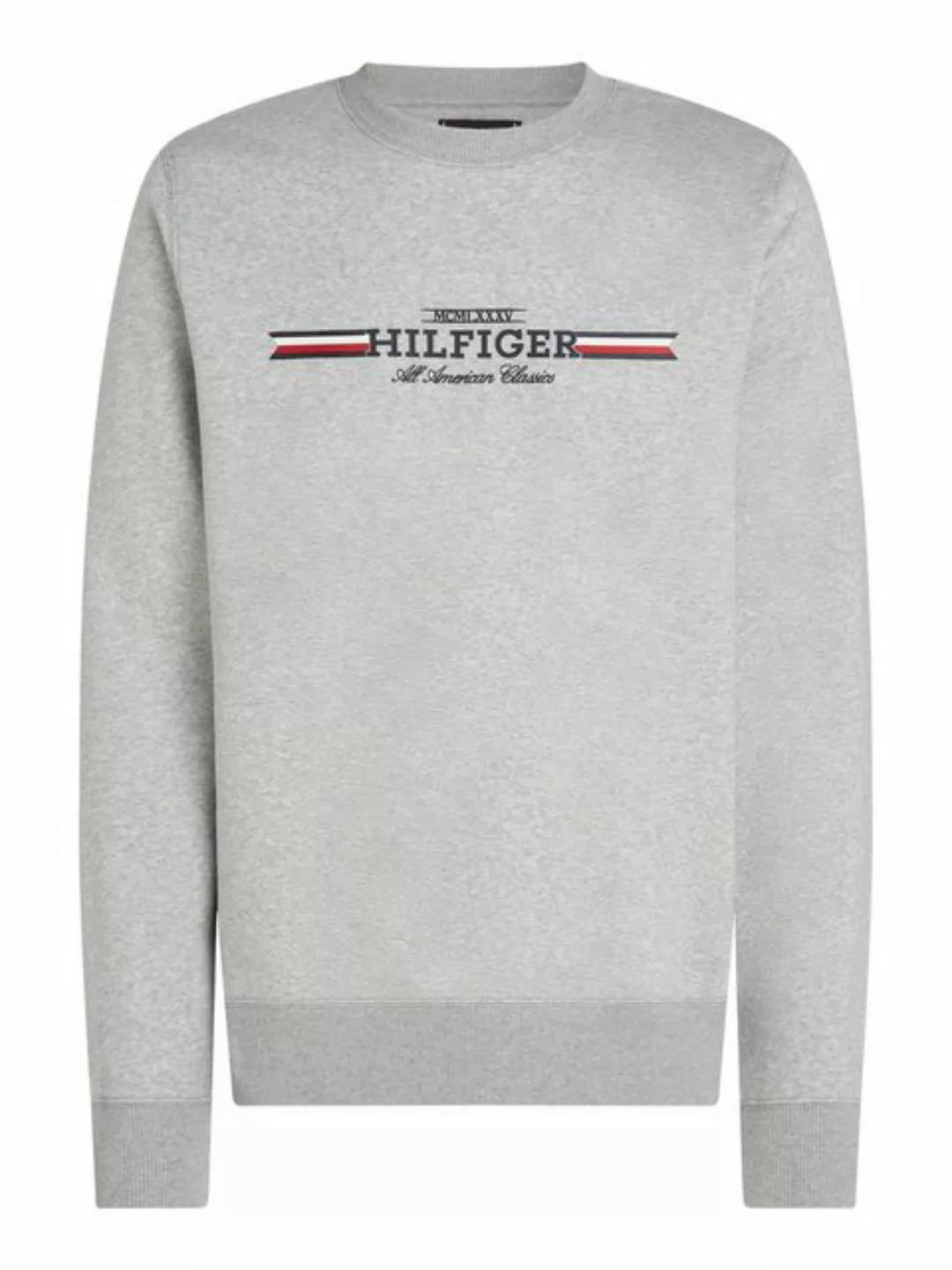 Tommy Hilfiger Sweatshirt HILFIGER STRIPE SWEATSHIRT mit mehrfarbigen Print günstig online kaufen