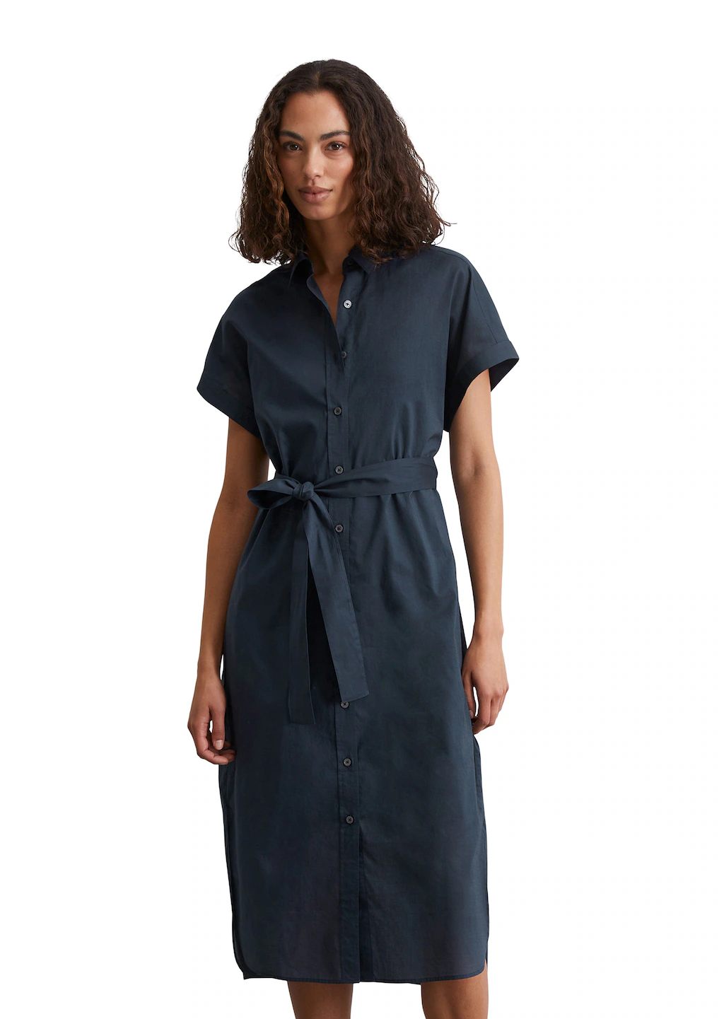 Marc OPolo Hemdblusenkleid "aus leichtem Baumwoll-Voile" günstig online kaufen