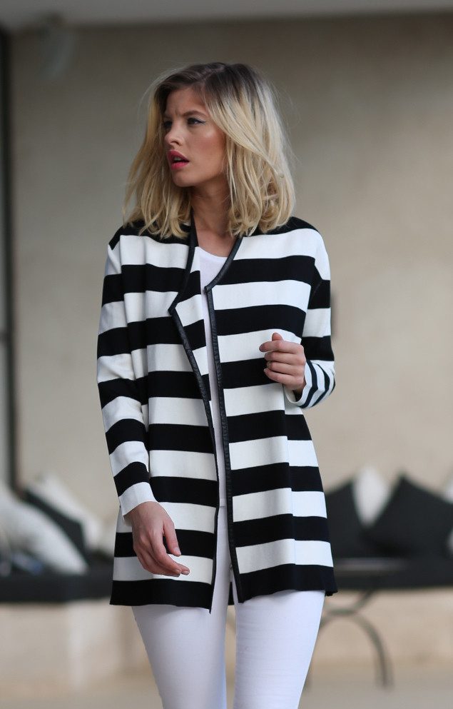Passioni Cardigan Offener Cardigan mit breiten günstig online kaufen