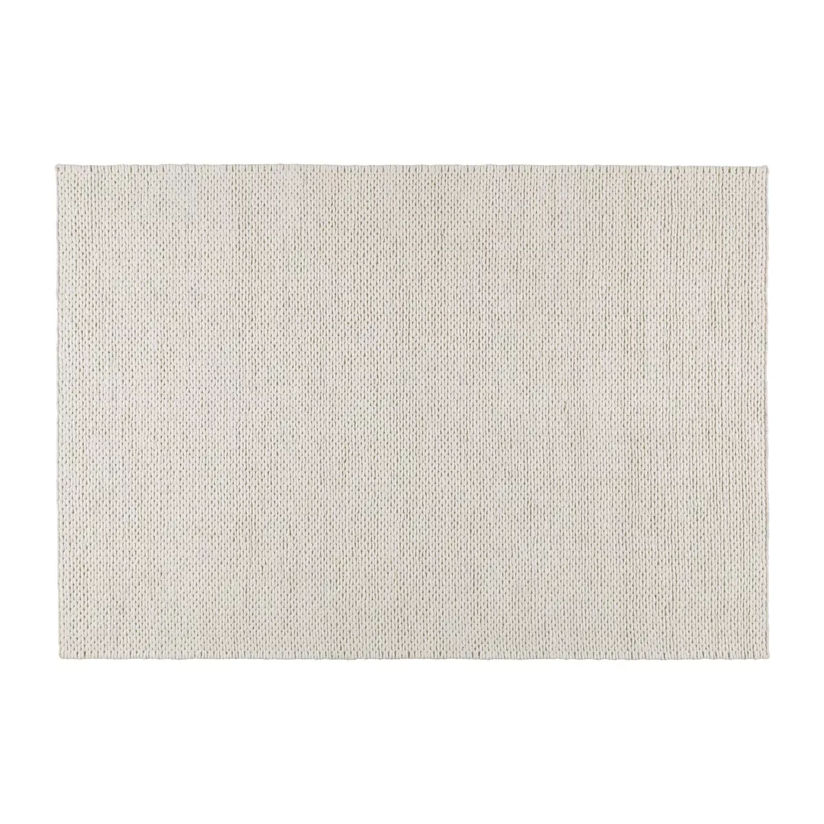 Braided Wollteppich naturweiß 170x240 cm günstig online kaufen