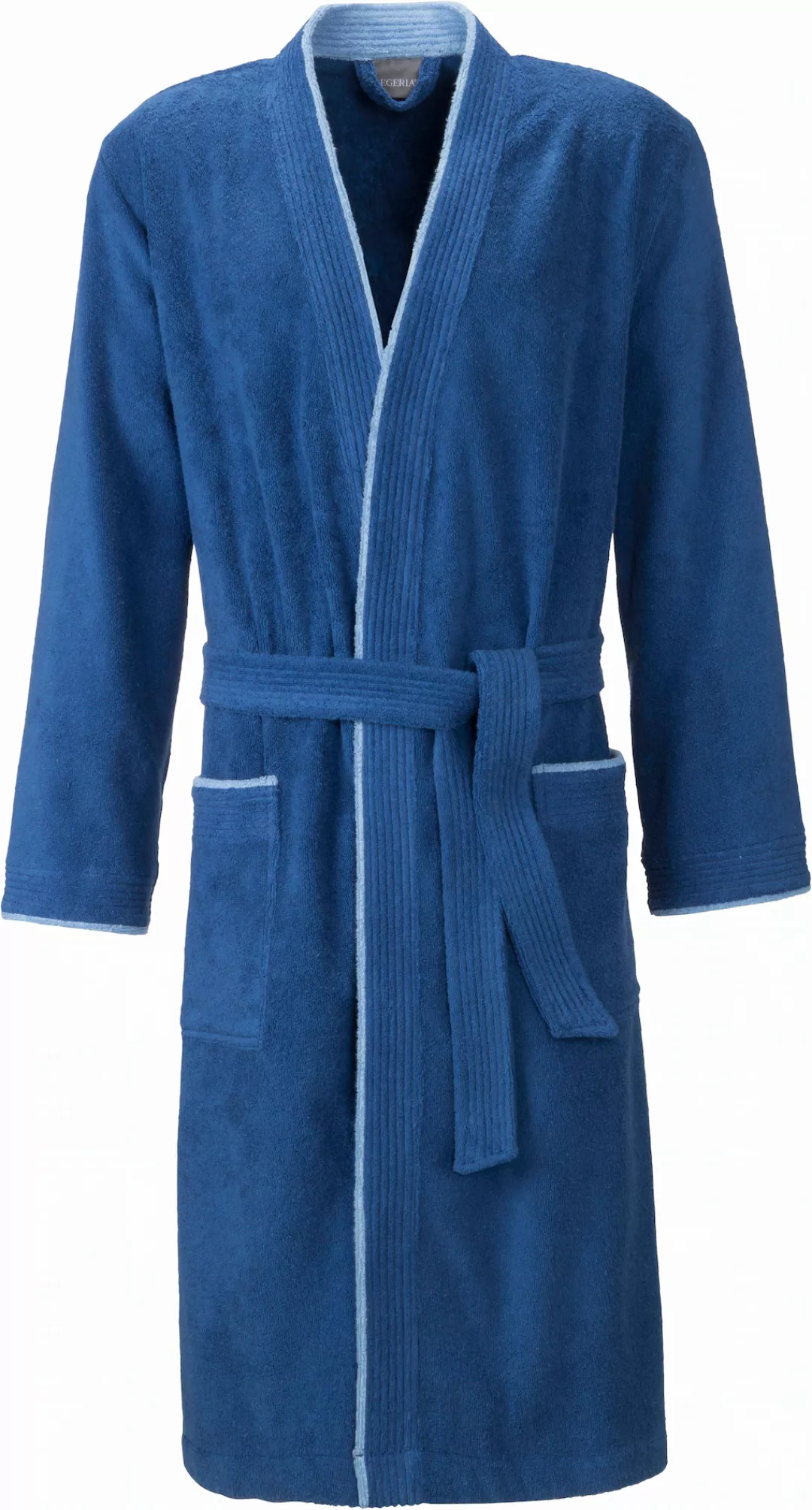 Egeria Herrenbademantel "Nico", (1 St.), mit Kimono-Kragen, farblich abgese günstig online kaufen