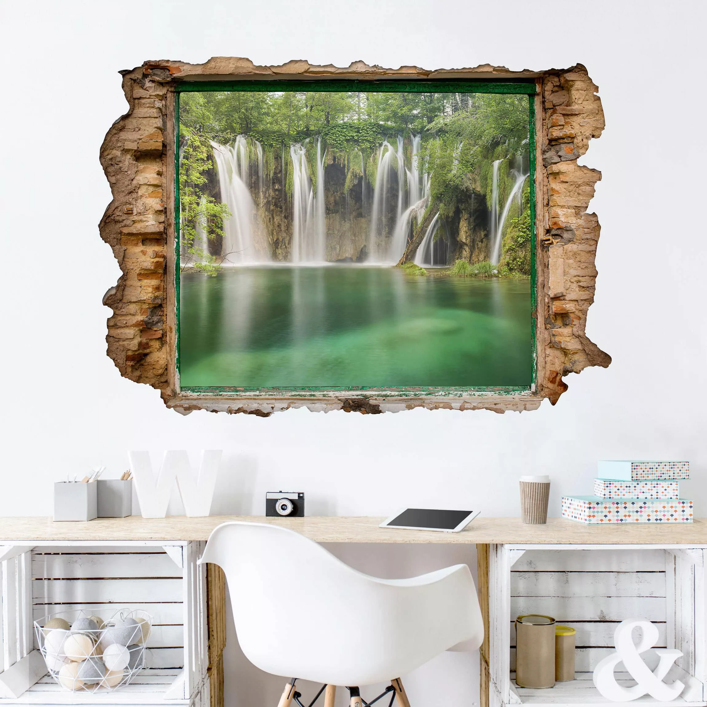 3D Wandtattoo Wasserfall Plitvicer Seen günstig online kaufen