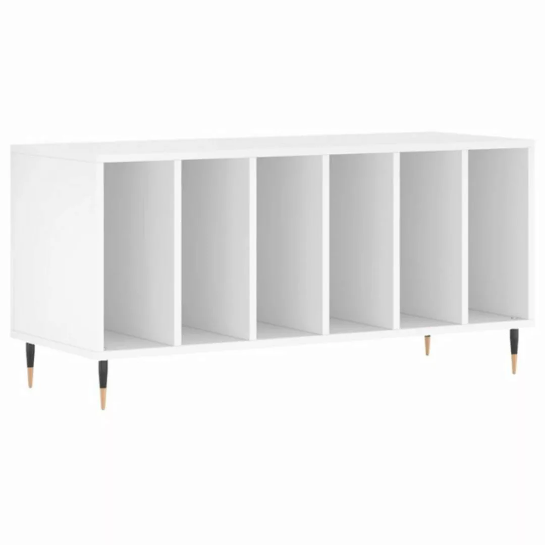 vidaXL Beistellschrank Plattenschrank Weiß 100x38x48 cm Holzwerkstoff günstig online kaufen