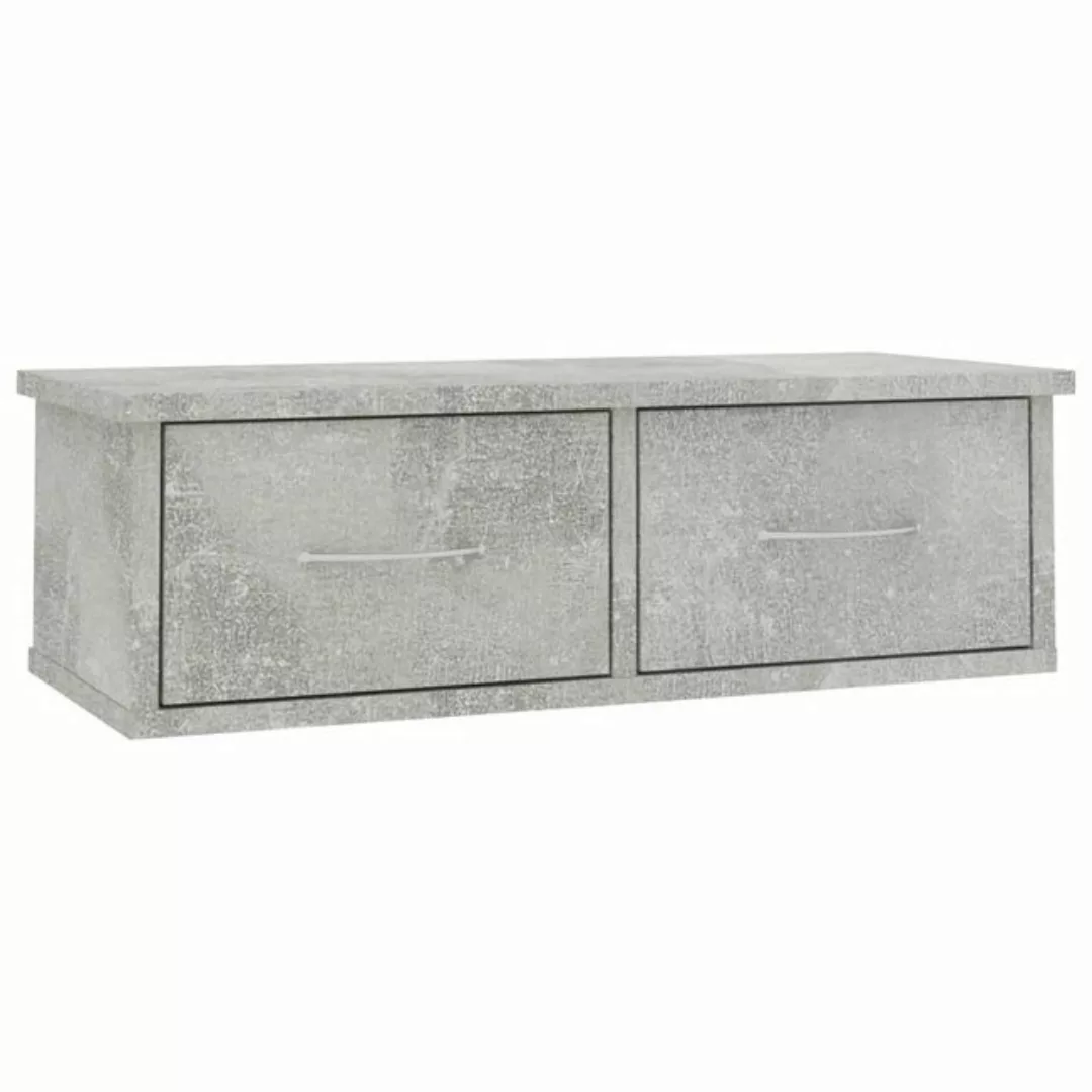 Wand-schubladenregal Betongrau 60x26x18,5 Cm Spanplatte günstig online kaufen