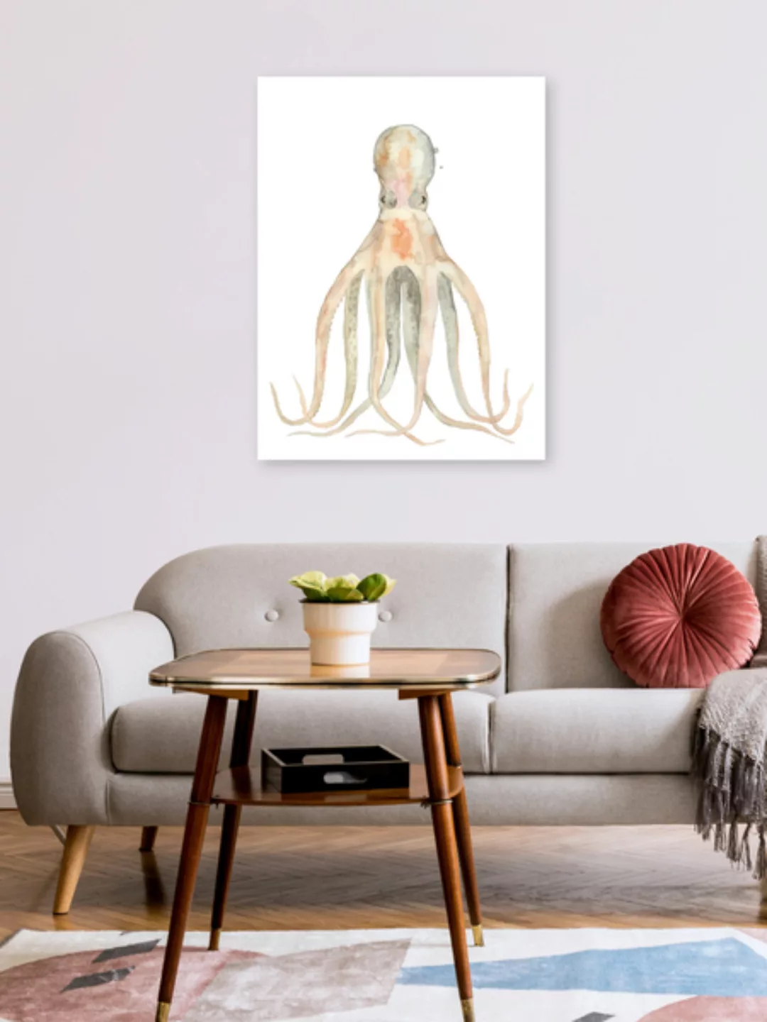 Poster / Leinwandbild - Oktopus günstig online kaufen