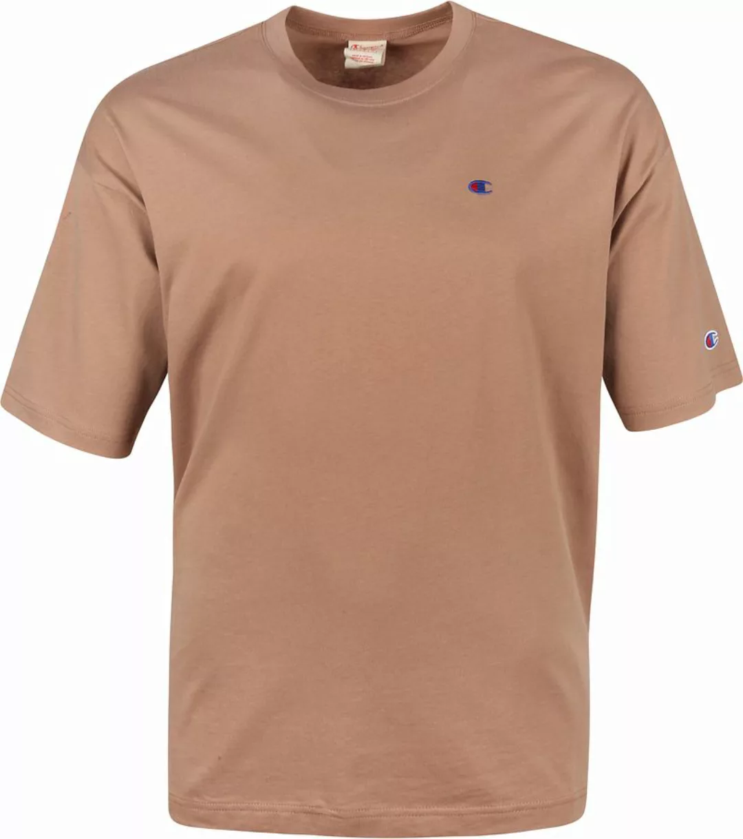 Champion T-Shirt Logo Taupe - Größe L günstig online kaufen