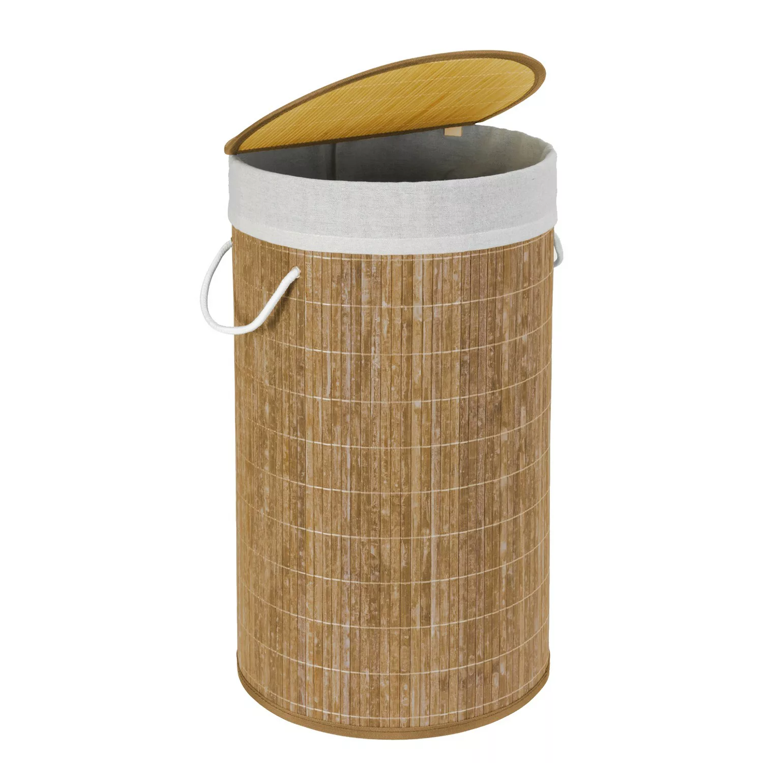 WENKO Wäschetruhe Bamboo Natur, Wäschekorb, 55 l natur günstig online kaufen