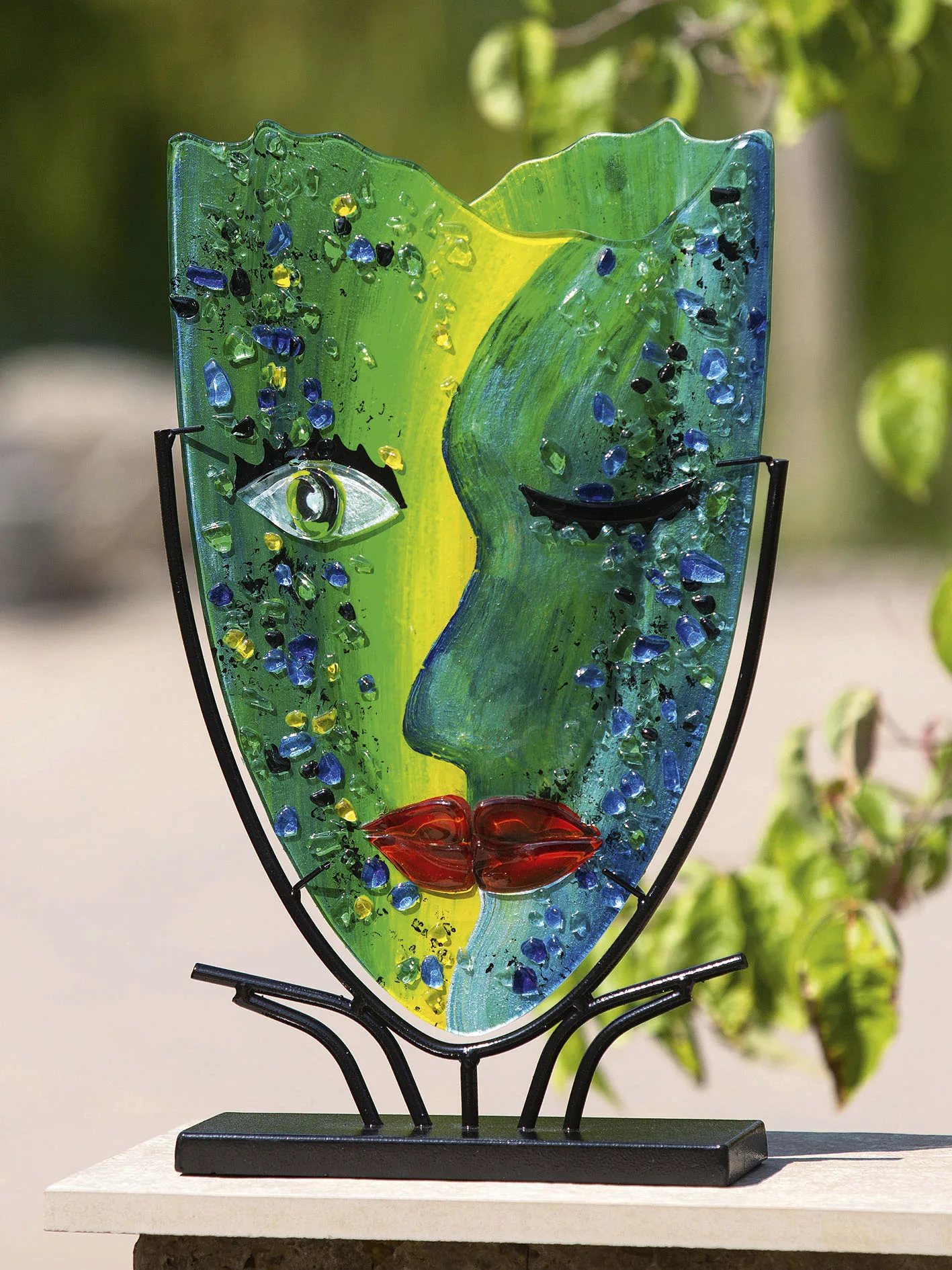 Casablanca by Gilde Dekovase »Twinkle«, (1 St.), dekorative Vase aus Glas, günstig online kaufen
