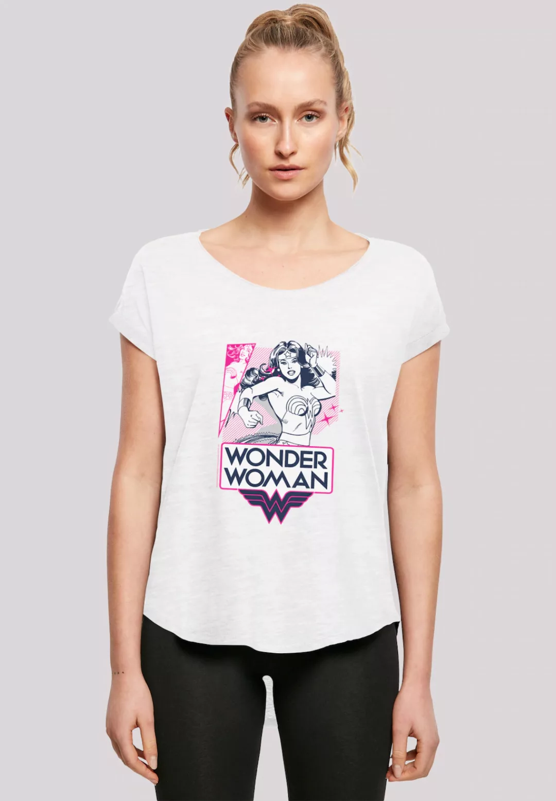 F4NT4STIC T-Shirt "Long Cut T-Shirt DC Comics Wonder Woman 84 Golden Logo", günstig online kaufen