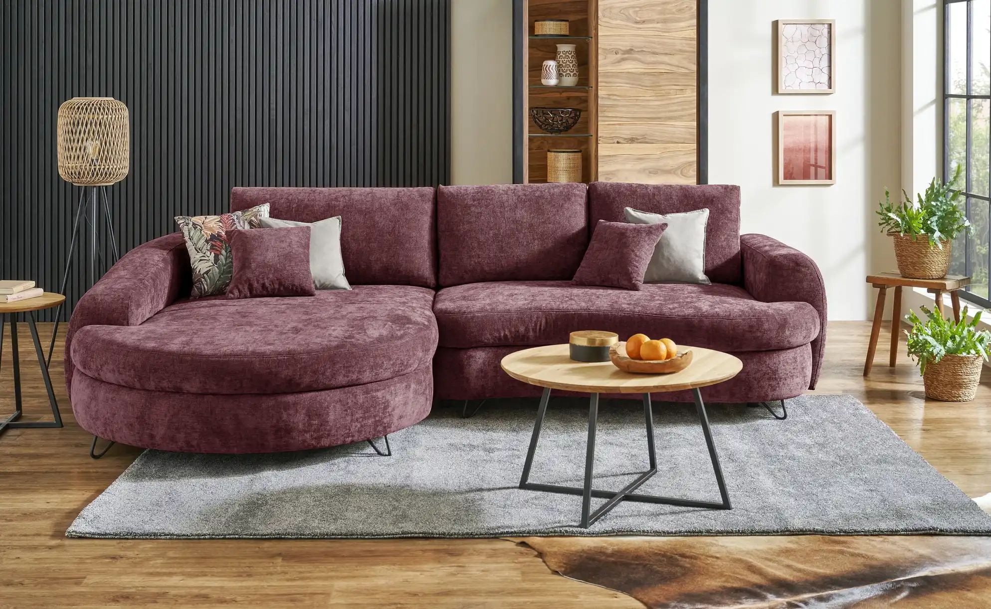 switch Ecksofa  Ariana ¦ lila/violett ¦ Maße (cm): B: 302 Polstermöbel > So günstig online kaufen