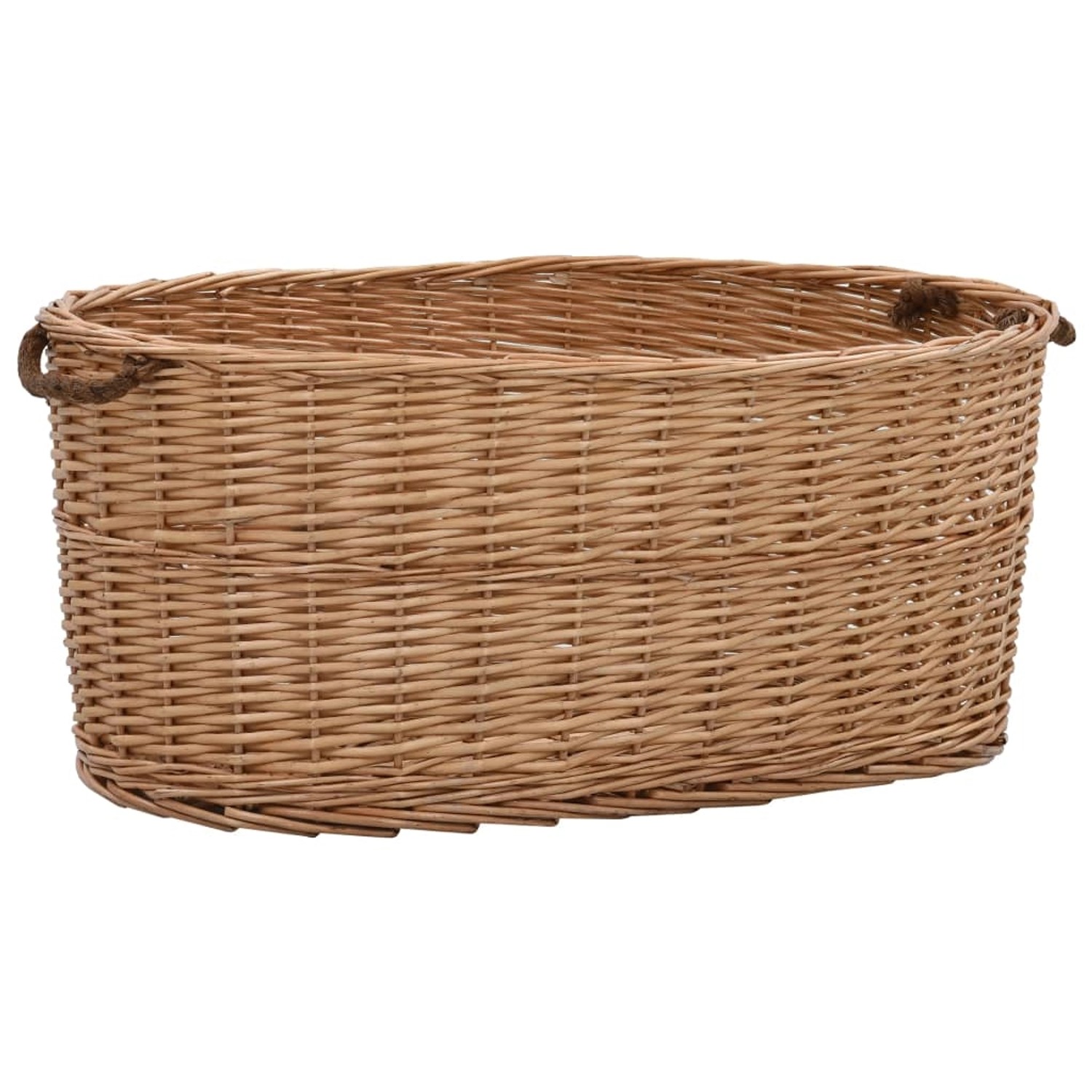 vidaXL Holzkorb mit Tragegriffen 78 x 54 x 34 cm Natur Weide günstig online kaufen