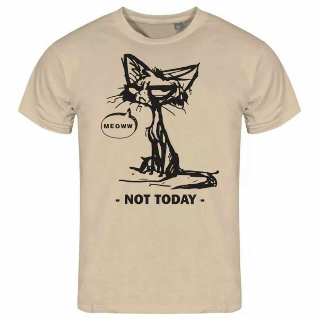 deinshirt Print-Shirt Herren T-Shirt Katze not today Funshirt mit Motiv günstig online kaufen