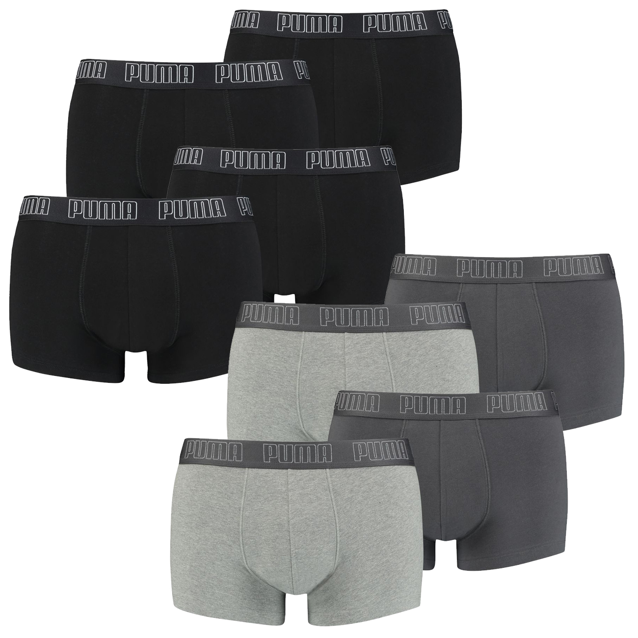 Puma Herren Boxershort Basic Trunk Shortboxer - 4er 6er 8er Multipack günstig online kaufen