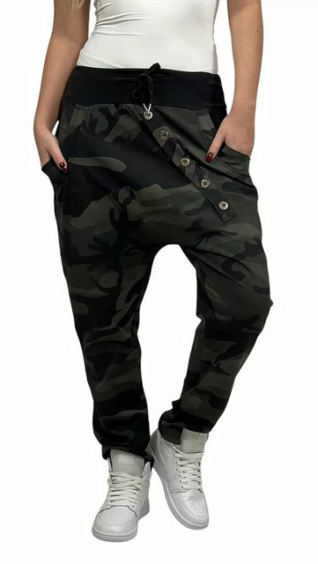 Mississhop Boyfriend-Hose Sweatpants Baggy Camouflage Damenhose Militär Hos günstig online kaufen