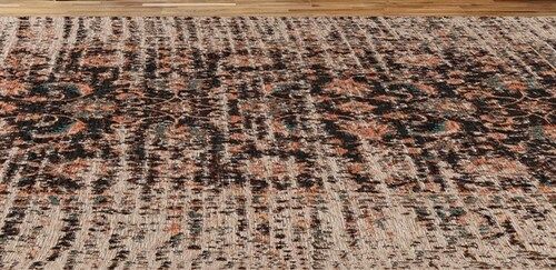 Padiro Teppich »Charme 225«, rechteckig, 5 mm Höhe, Chenille Flachgewebe im günstig online kaufen