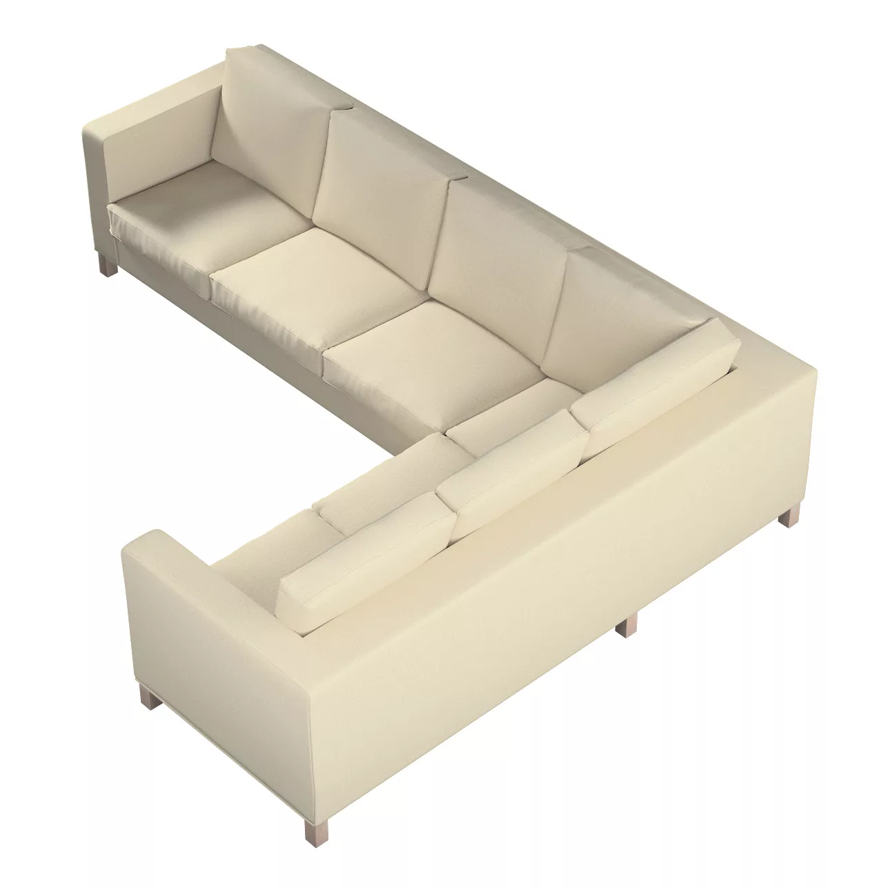 Bezug für Karlanda Sofa Ecke links, ecru, 36cm x 30cm x 50cm, Chenille (162 günstig online kaufen